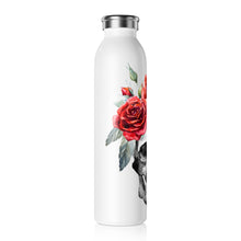 Load image into Gallery viewer, Skull &amp; Magic Slim Water Bottle for Fall - Day of the Dead Water Bottle - Steel Slim Water Bottle, Basic Witch, Fairy Core, Cute Fall Accessories