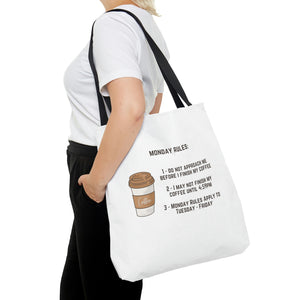 The Monday Coffee Warning Ultimate Tote