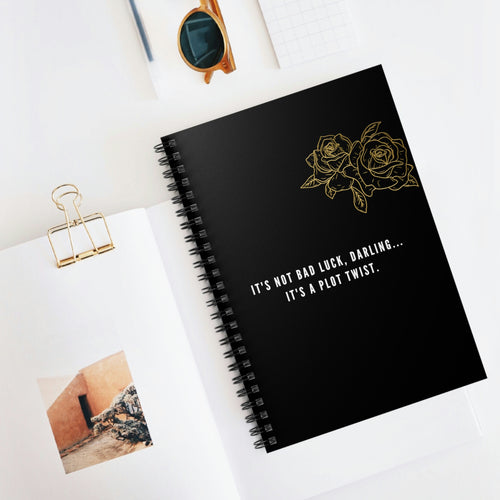 Soft Spiral Plot Twist Notebook | Inspirational Journal | Notebook for Work, School, Goals, & Dreams